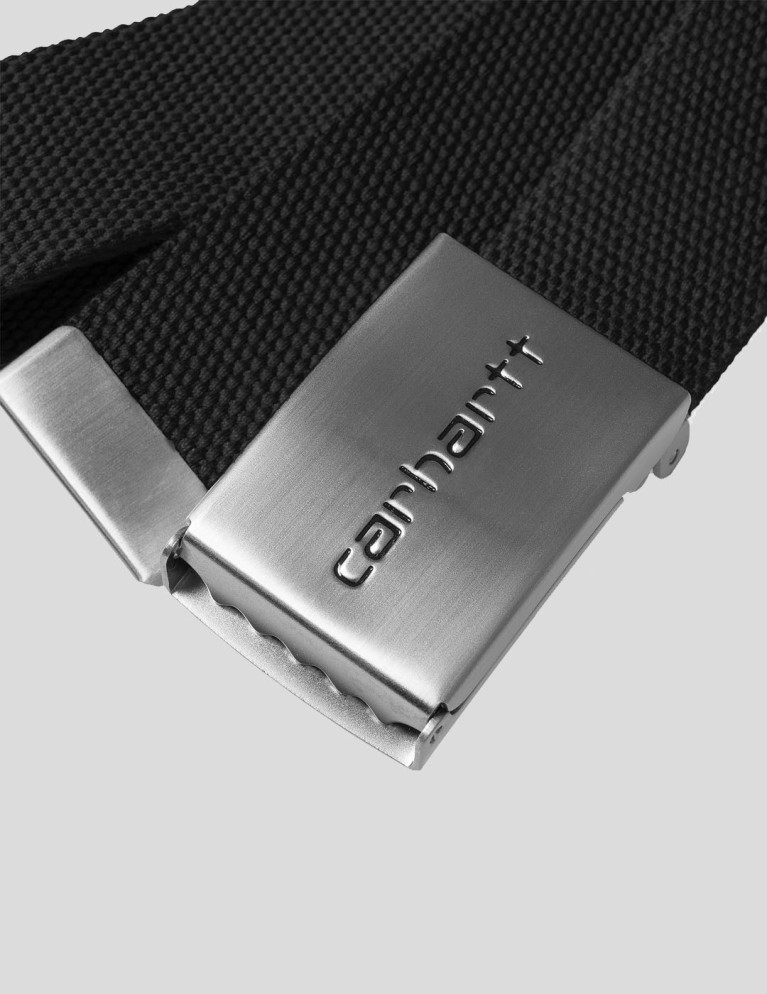Cinturão CARHARTT WIP clipe belt chrome black